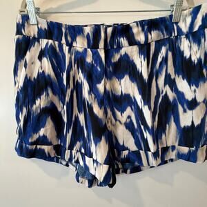 Eva Mendes New York & Company Shorts Size 14 Tie Dye Comfortable Feminine